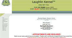 Desktop Screenshot of laughlinkennel.com